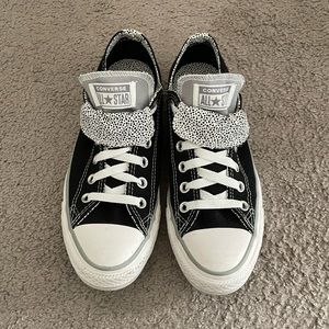 Black and Dalmatian Print Converse All-Stars